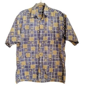 Half Moon Bay Shirt Mens L Large Button Up Short Sleeve